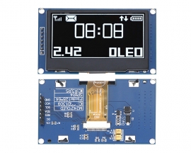 2.42in White OLED Display Screen Module 128x64 SPI IIC Control SSD1309 Driver